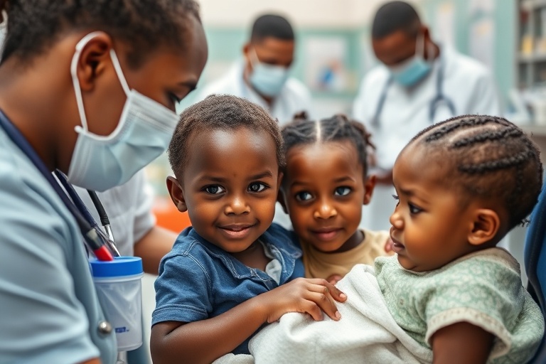 Prise en charge des enfants vivant avec le VIH/SIDA